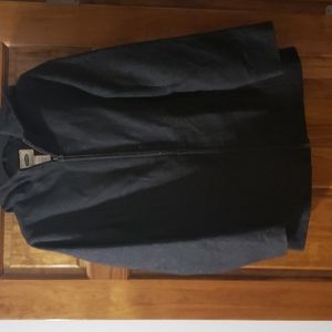 Old Navy Hooded Pea Coat Medium Black